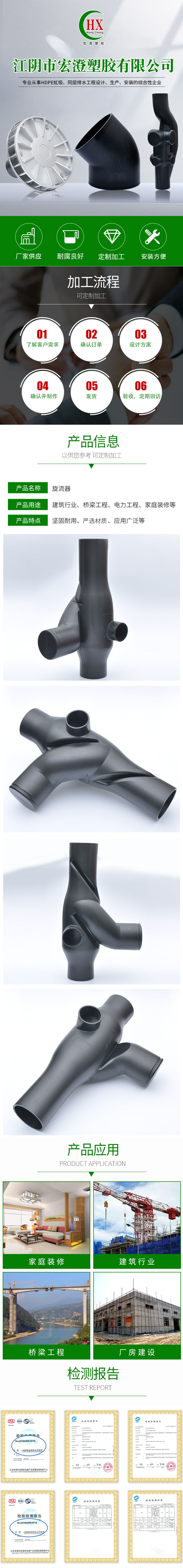 廠家供應(yīng)排水管旋流器 量大從優(yōu) 旋流器 給水管配件